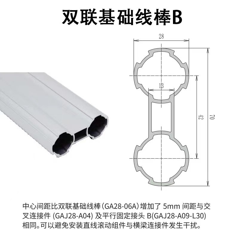 第三代精益管双联基础线棒