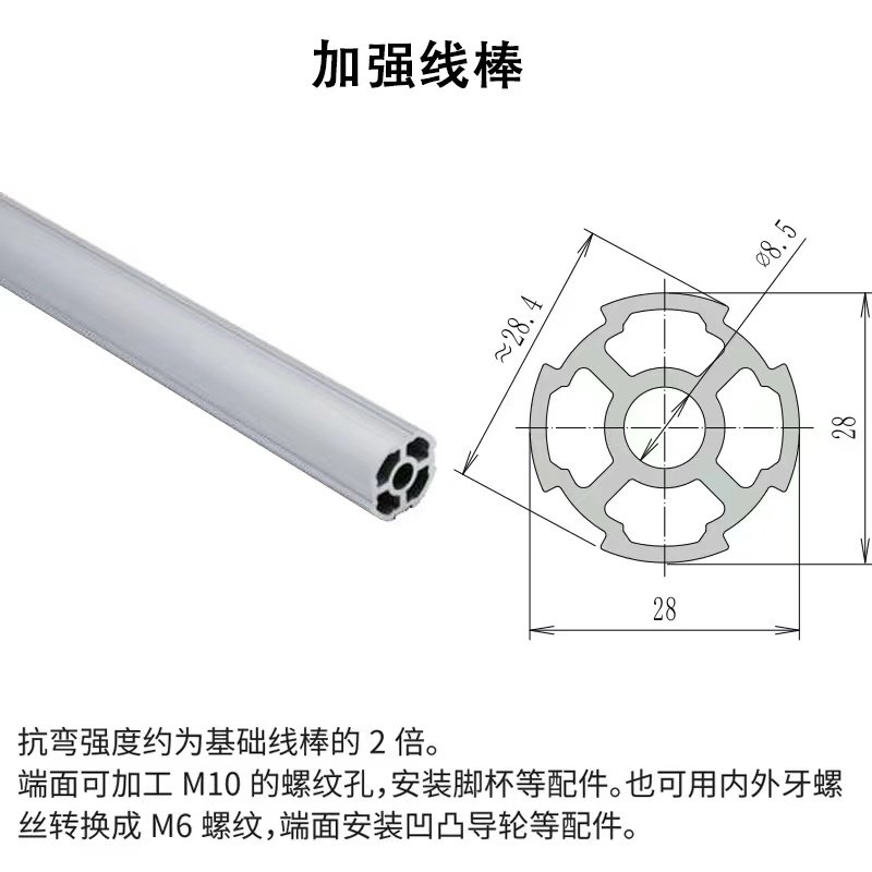 第三代精益管加强线棒